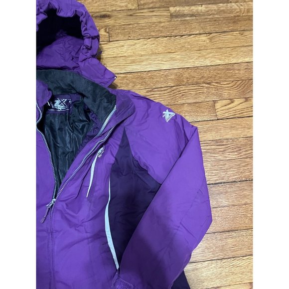 Zeroxposur Womens 3-in-1 Winter Jacket Size Medium Purple Hooded Insulated - Picture 3 of 9